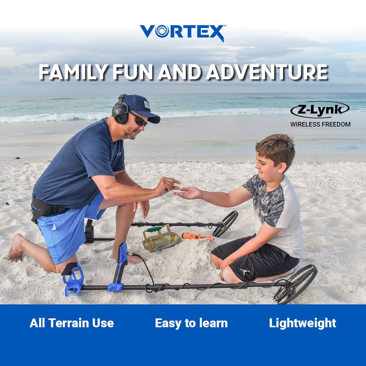 Tokat Garrett Vortex VX5 Dedektör - VX5, Vortex ailesine giriş için aynı katlanabilir gövde mantığını kullanır.