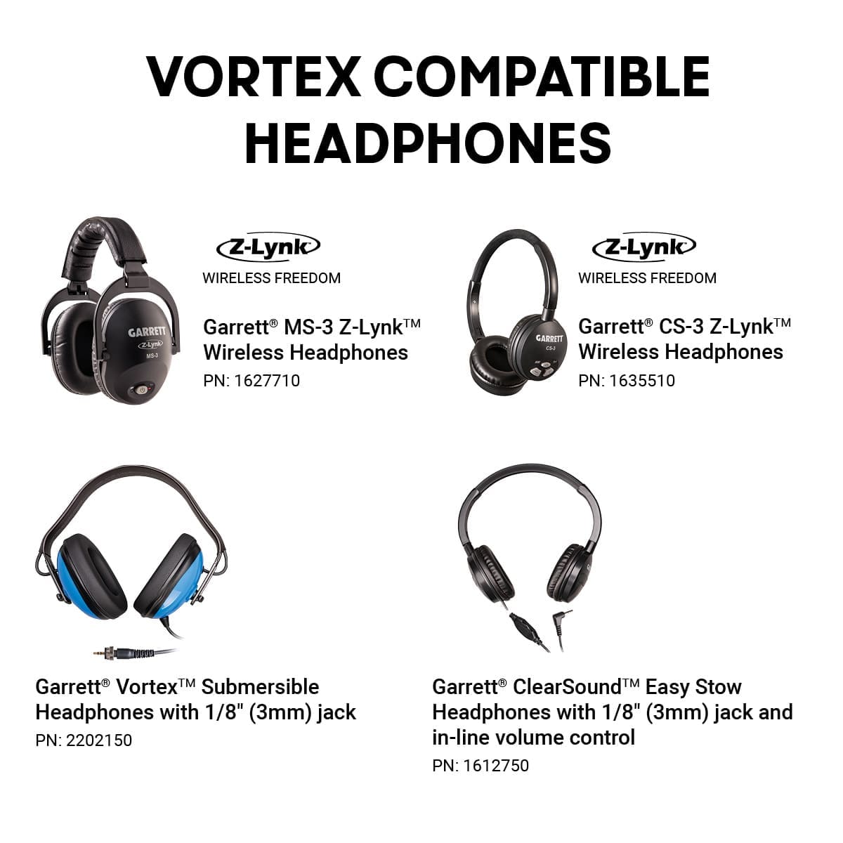 Tokat Garrett Vortex VX9 Dedektör - Z-Lynk uyumu, hedef sesinin gecikmesiz ve daha kontrollü takip edilmesini sağlar.