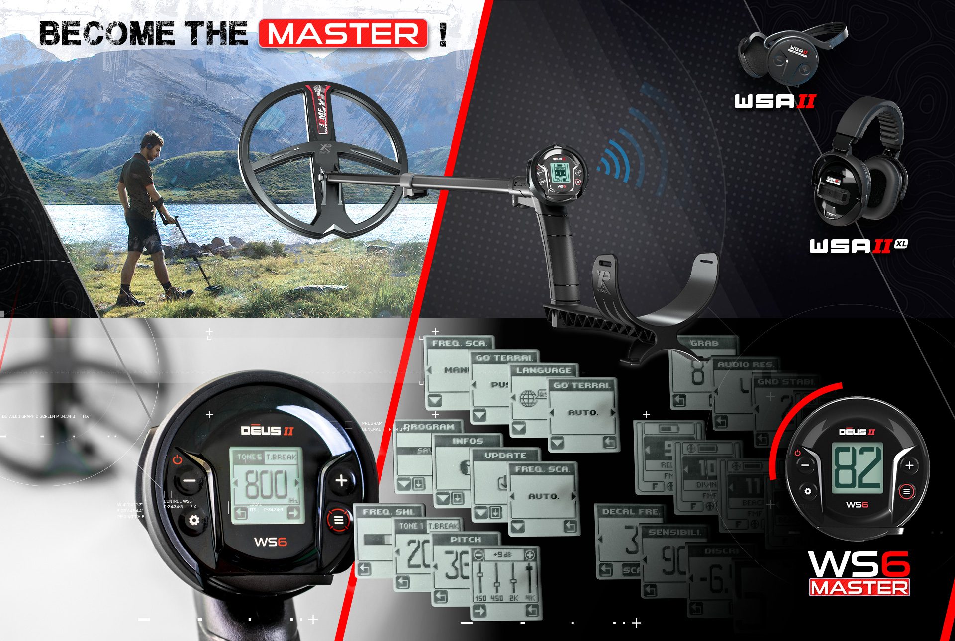 Tokat XP Deus II WS6 MASTER - XP WS6 MASTER Deus 2 saha ve su kullanımı